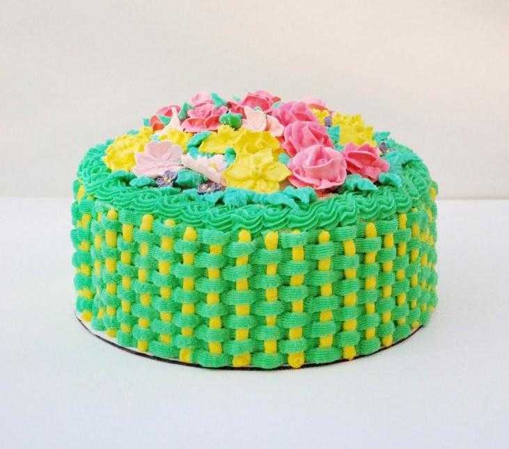 торт зеленого цвета