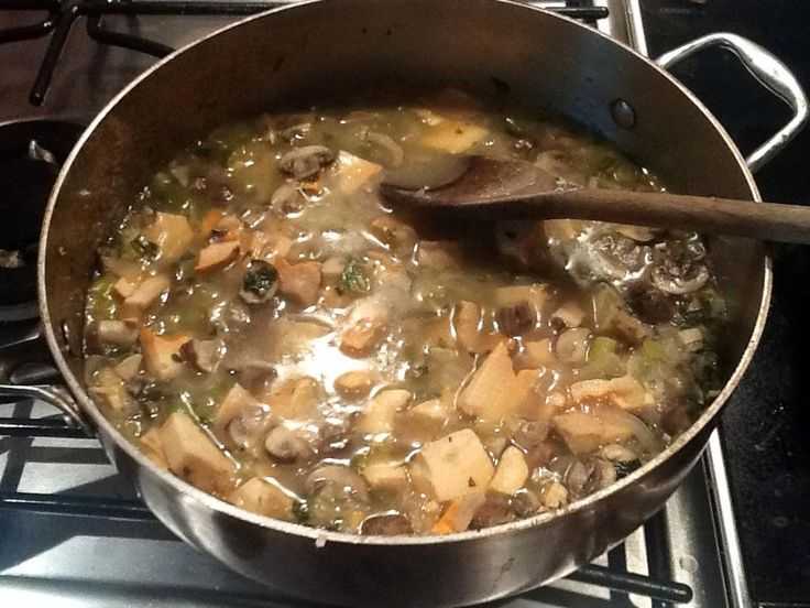 Как сварить суп из замороженных лесных грибов