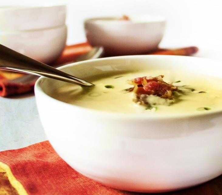 кукурузный суп с беконом