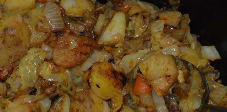 рецепт капусты с картошкой в духовке
