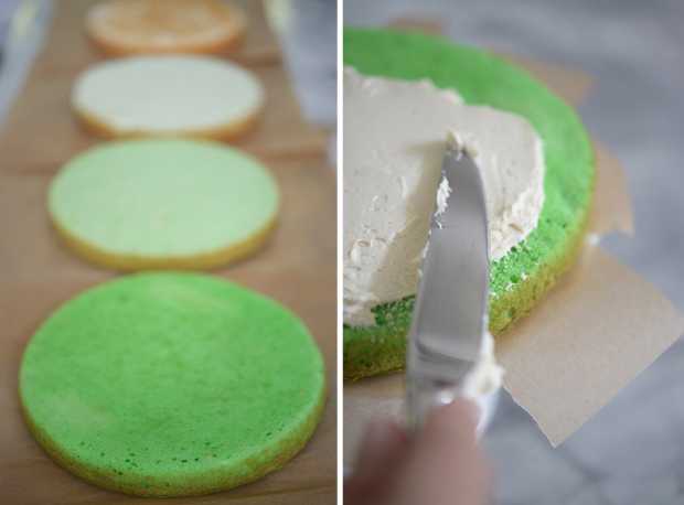 как приготовить зеленый торт