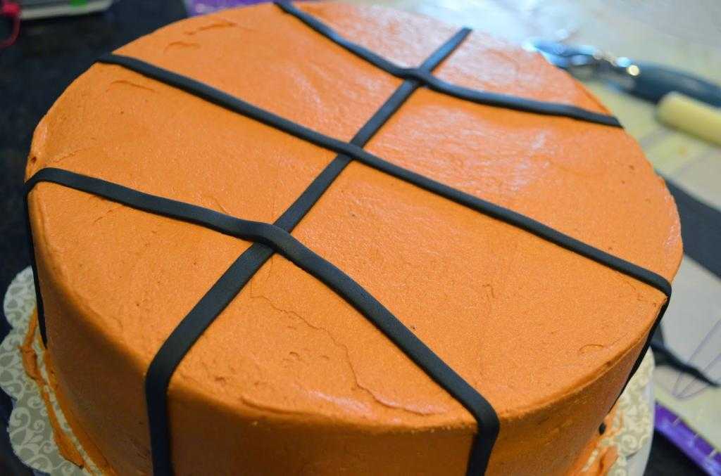 баскетбольный мяч торт