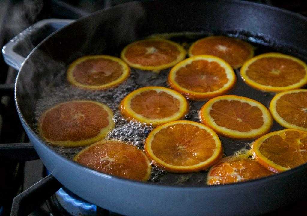 В сиропе апельсины