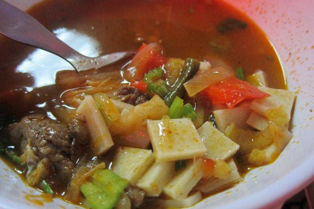 Овощной узбекский суп