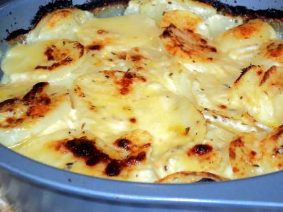 картошка со сметаной и сыром