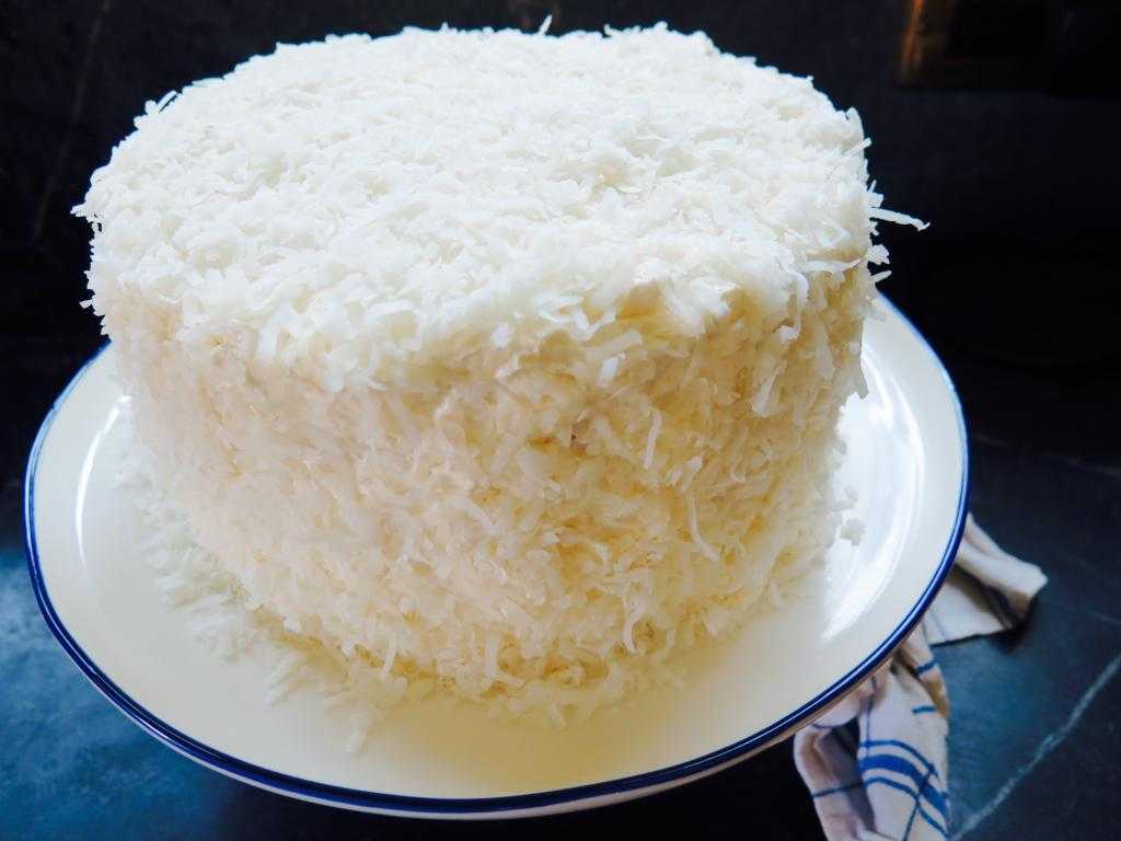 торт без глютена с кремом кокосовым