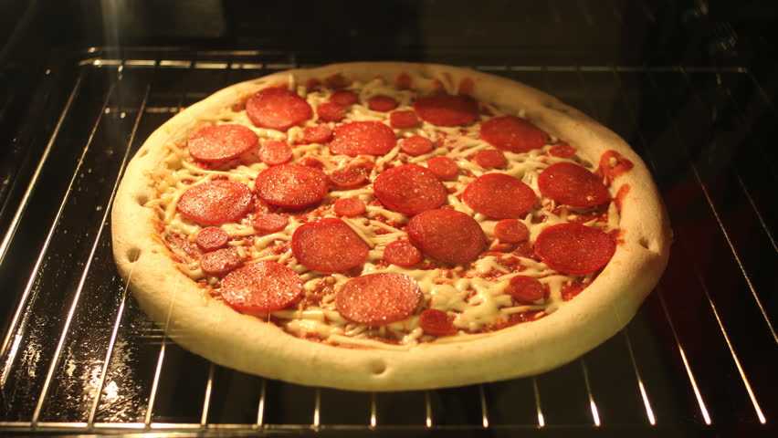 как правильно разогреть пиццу в духовке