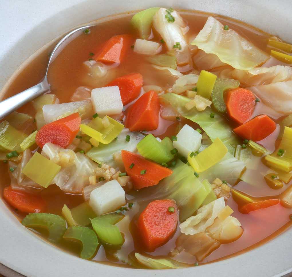 легкий овощной суп с китайской капустой