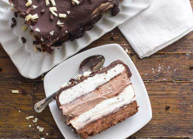 торт с ванильным и шоколадным кремом без глютена