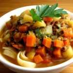Вегетарианский лагман: варианты приготовления супа