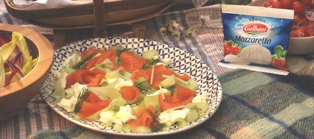 рецепт салата с огурцами и яблоками