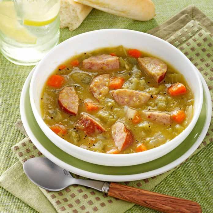 суп из зеленого горошка консервированного рецепт