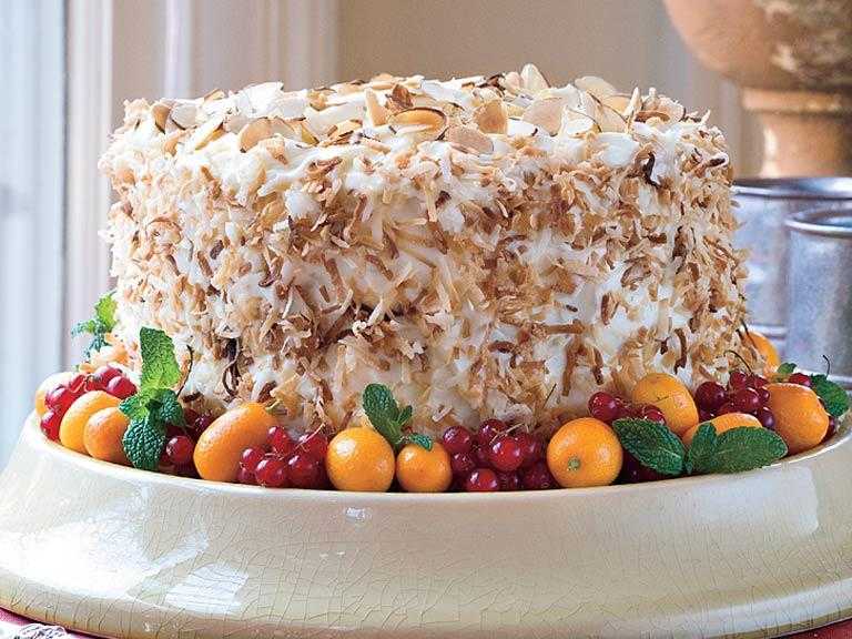 кокосово-миндальный торт