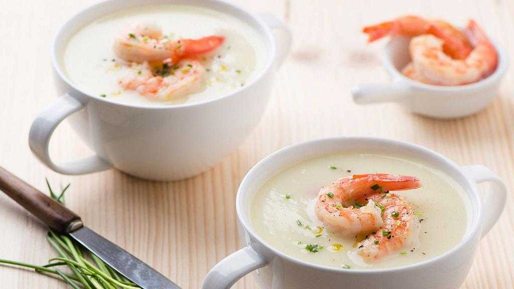 рецепт с фото сливочного супа с морепродуктами