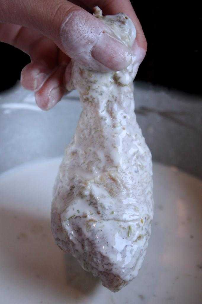 Курица в кисломолочном кляре