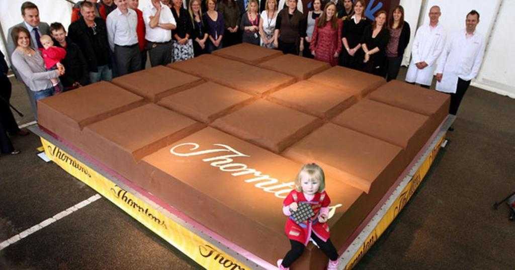Какой вес самой большой шоколадки в мире