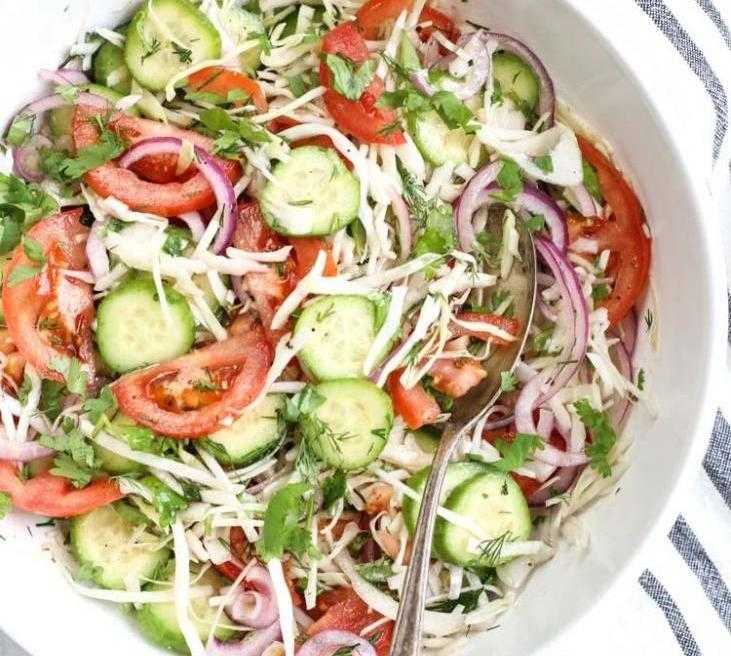 вкусные диетические овощные салаты