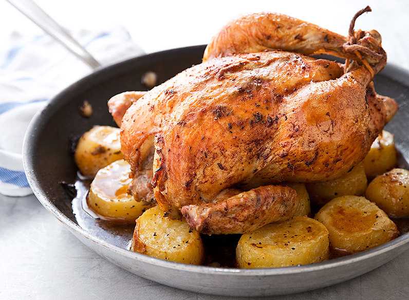 как запекать курицу с картошкой в рукаве пошаговый рецепт