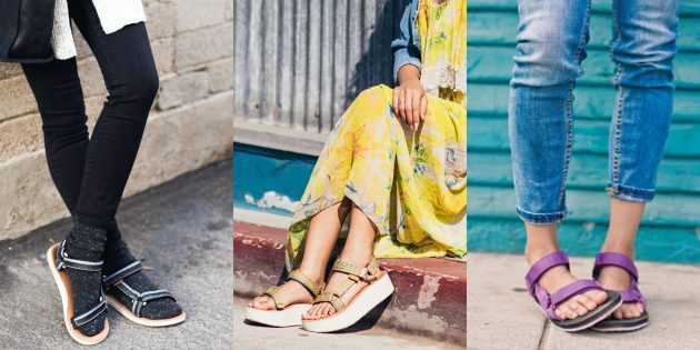 Женская обувь: Сандалии в стиле Teva