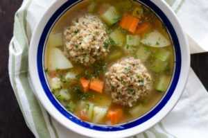 Суп с фрикадельками из говядины: пошаговый рецепт с фото