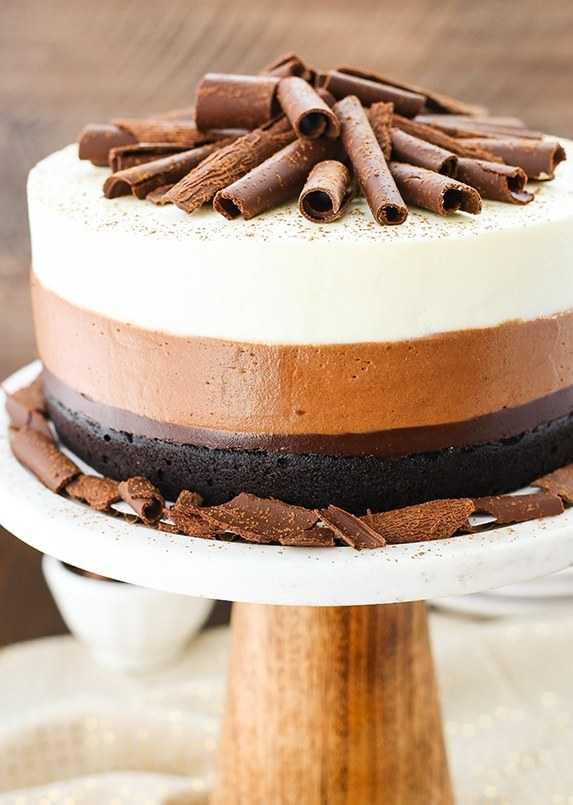 Как украсить торт Три шоколада