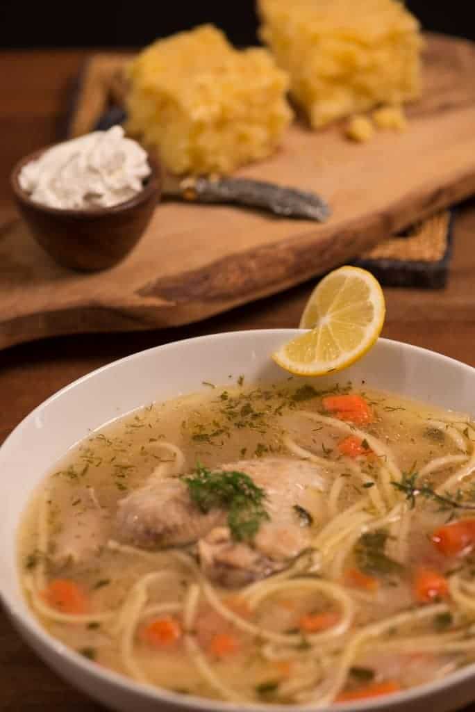 куриный молдавский суп