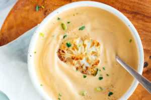 Нежный крем-суп из брокколи и цветной капусты