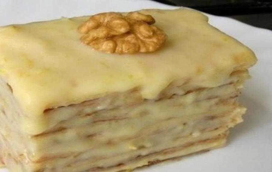 торт на сковородке со сгущенкой