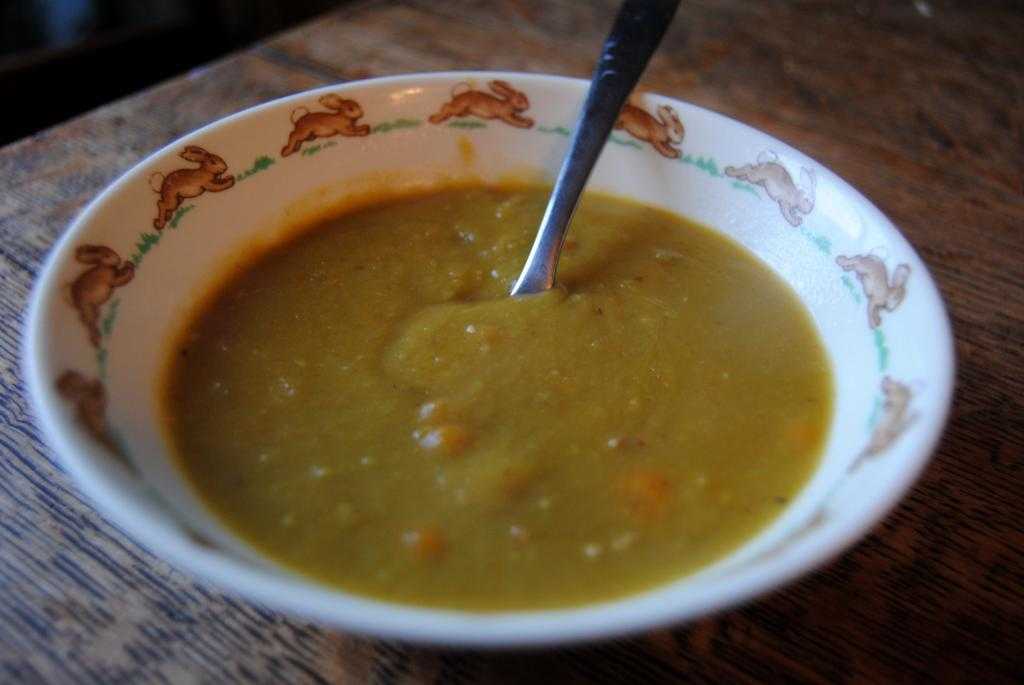 сырный суп с горохом
